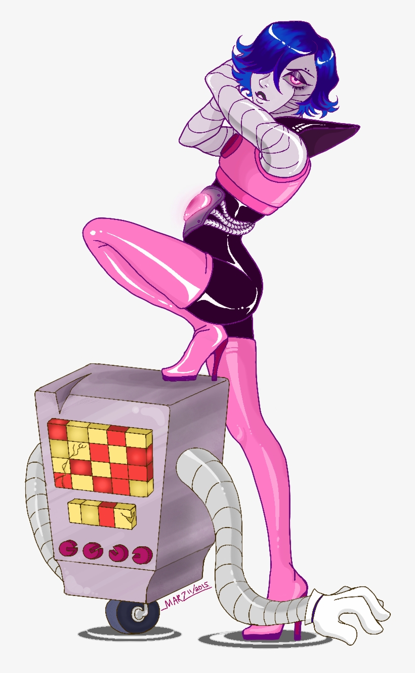 Please Consider Mettaton In Thigh Highs - Cartoon, transparent png #2307495