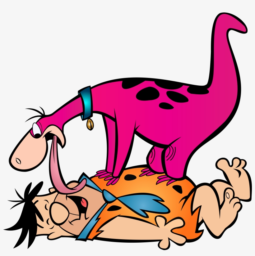 Fred Flintstone And Dino Transparent Png Clip Art Image - Dino Flintstones, transparent png #2307644