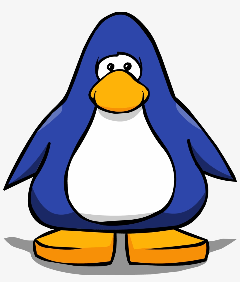 Old Blue On A Player Card - Penguin From Club Penguin, transparent png #2307934