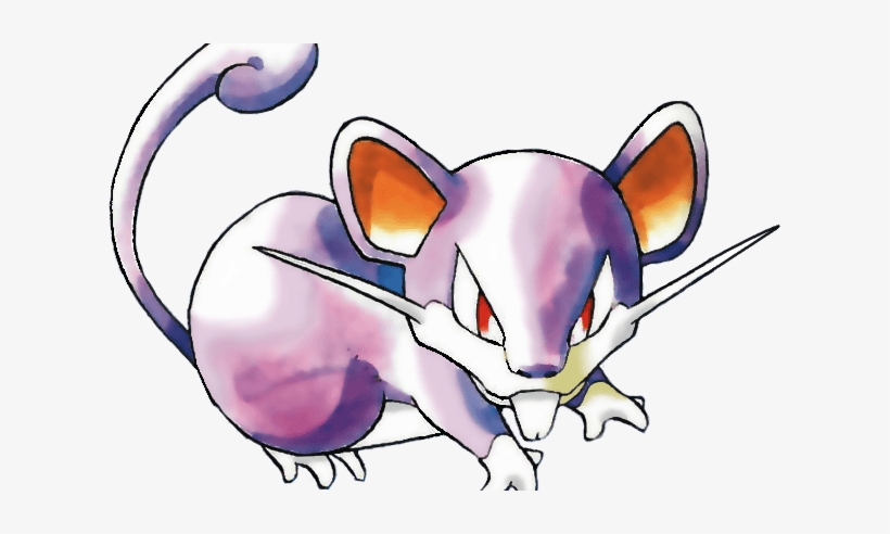 Red And Blue Rattata - Free Transparent PNG Download - PNGkey