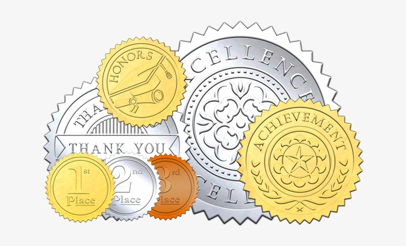 Stock Embossed Foil Certificate Seals - Excellence Seal Png, transparent png #2308115