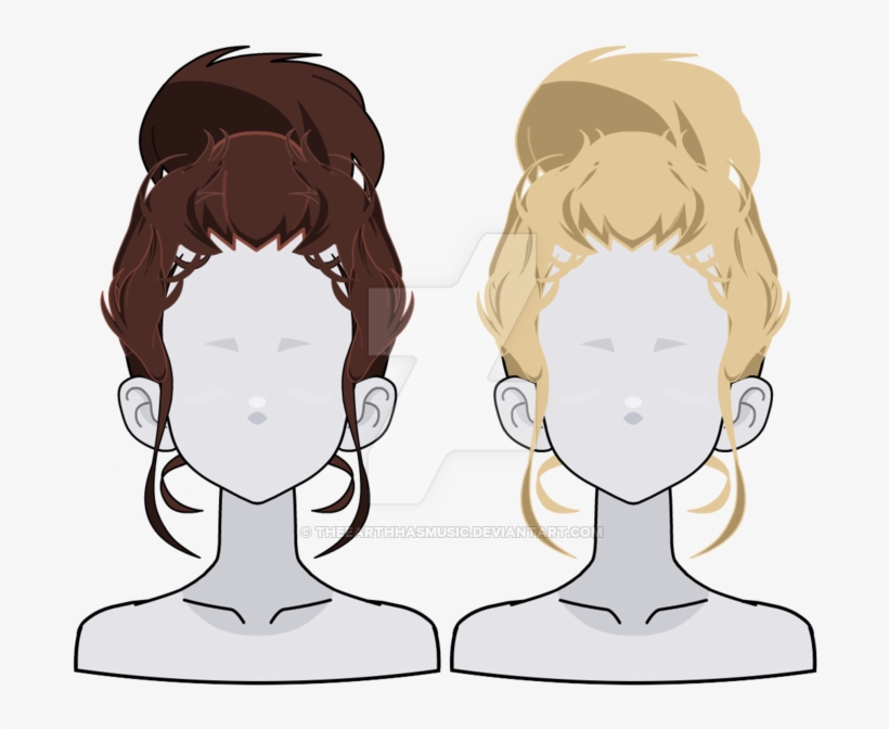 Bun By Theearthhasmusic-d9vn5sh - Kisekae Bun Hair Export, transparent png #2308177