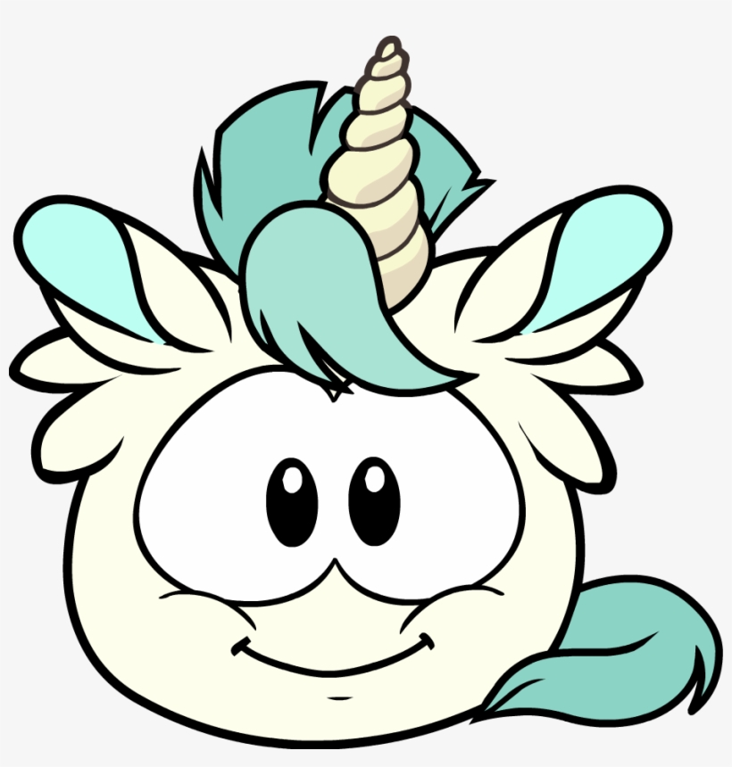 Club Penguin Clip Art - Puffle Unicorn, transparent png #2308219
