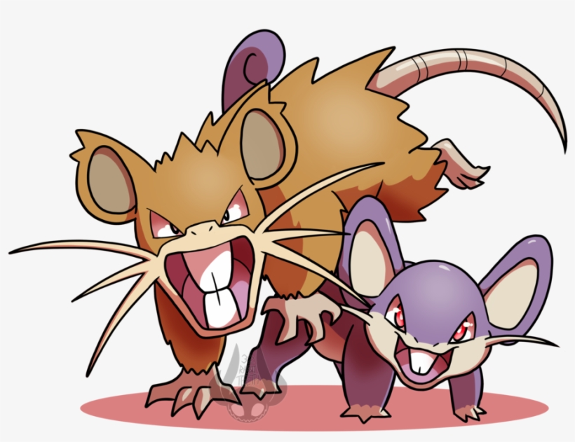 Rattata Line By Werewolf9595 - Cartoon, transparent png #2308342