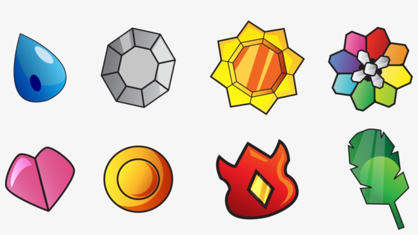 Gym Tiles And Roadblocks - Medallas Pokemon Rojo Fuego, transparent png #2308521