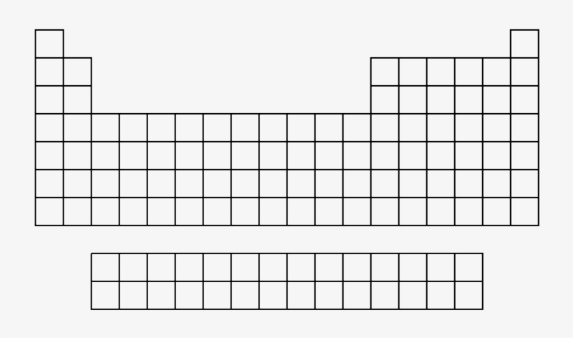 Periodic Table In Blank, transparent png #2308705