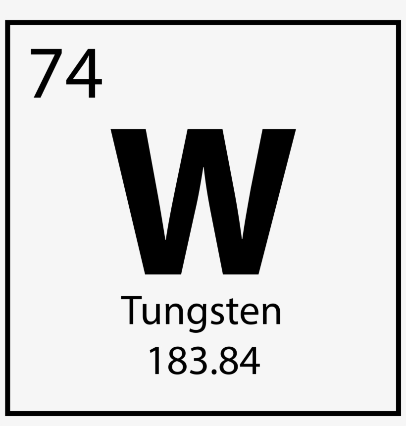 Periodic Table Mark - Tungsten Periodic Table Png, transparent png #2308825