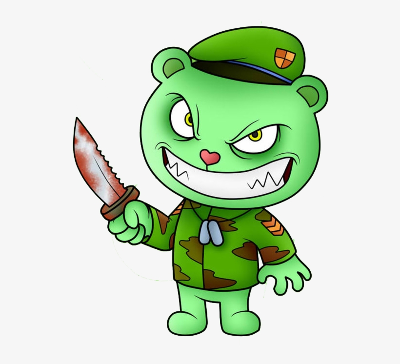 Flippy Happy Tree Friend Png By Miqita-d735gpp - Happy Tree Friends Shirt, transparent png #2309015