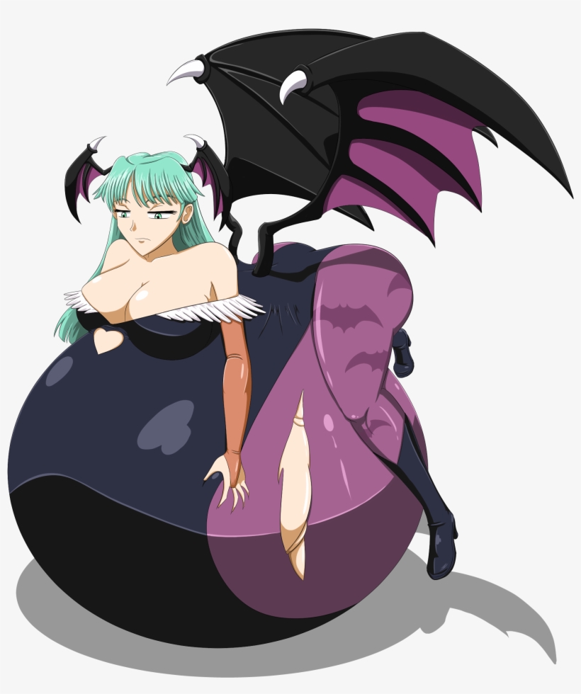 Morrigan Aensland Purple Fictional Character Violet - Monster High Girl Belly Inflation, transparent png #2309893