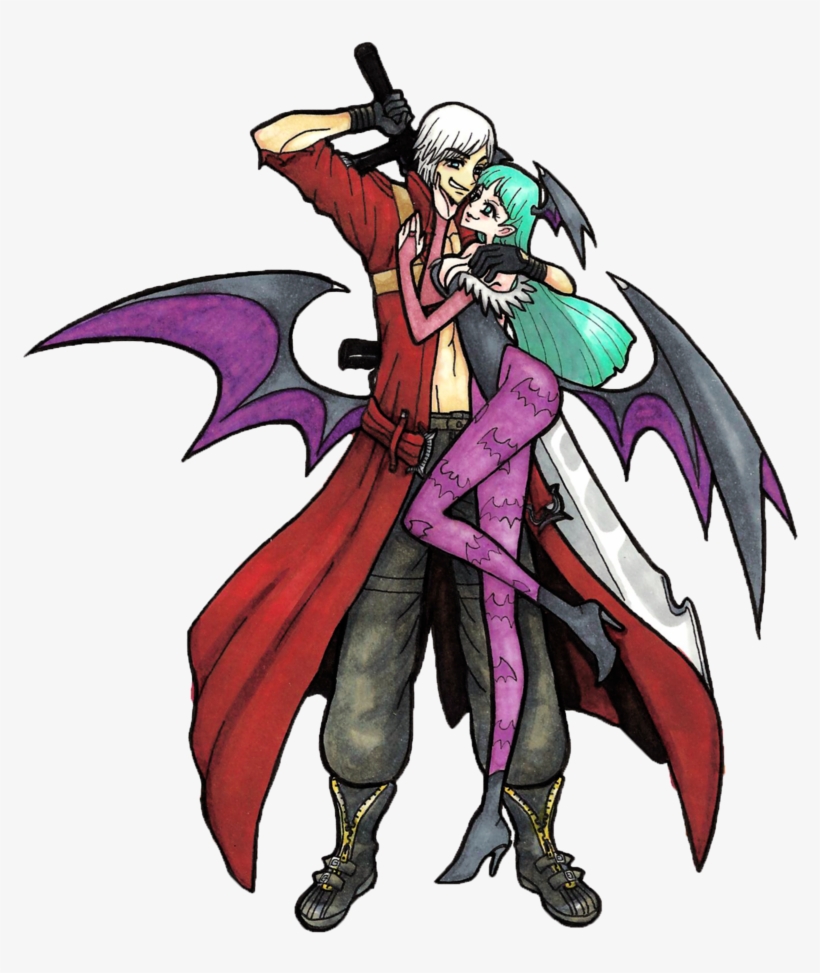 And Morrigan By Mslckitty Clipart Transparent Download - Devil May Cry Morrigan, transparent png #2309955