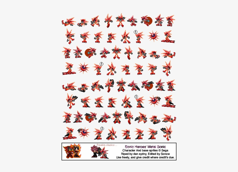 Metal Shadow Sprites - Sonic Metal Shadow Sprites - Free