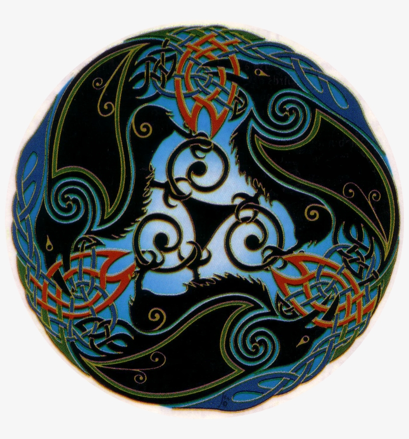 Window Sticker / Decal - Celtic Ravens, transparent png #2310068