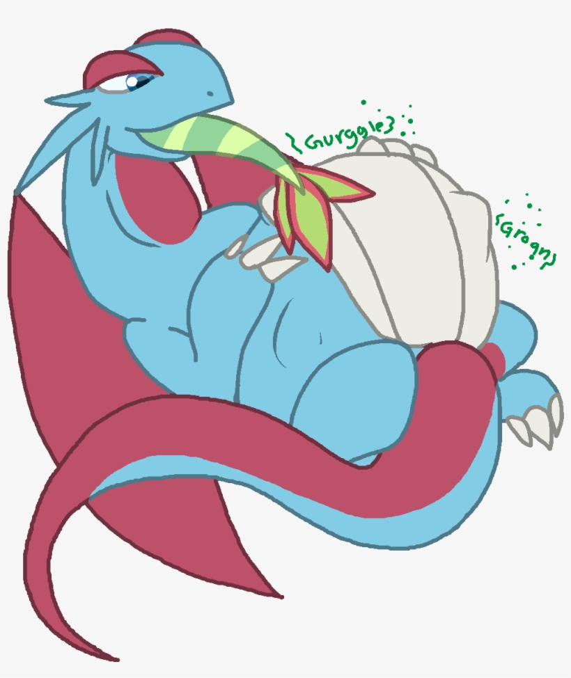 Hungry Salamence - Cartoon, transparent png #2310340
