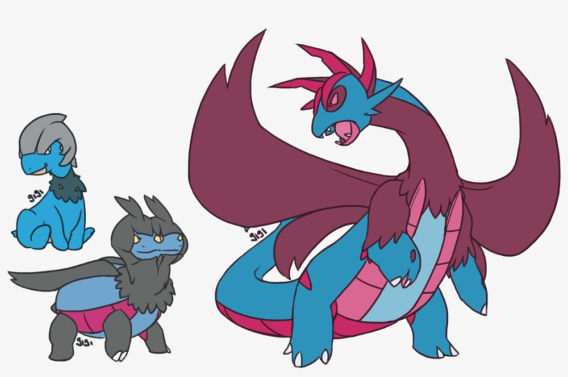 Mega Salamence - Cartoon, transparent png #2310388