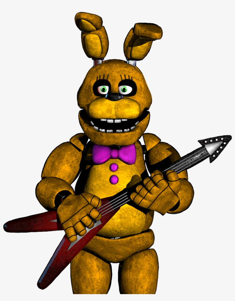 Spring Bonnie A Mix Of Fnaf Bonnie And Adventure Spring - Ucn Bonnie, transparent png #2310555