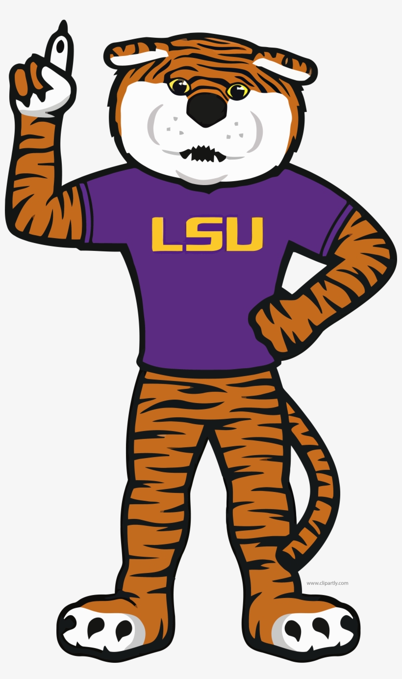 Lsu Tigger One Clipart Png Download - Lsu Tigers Mascot Logos, transparent png #2310829