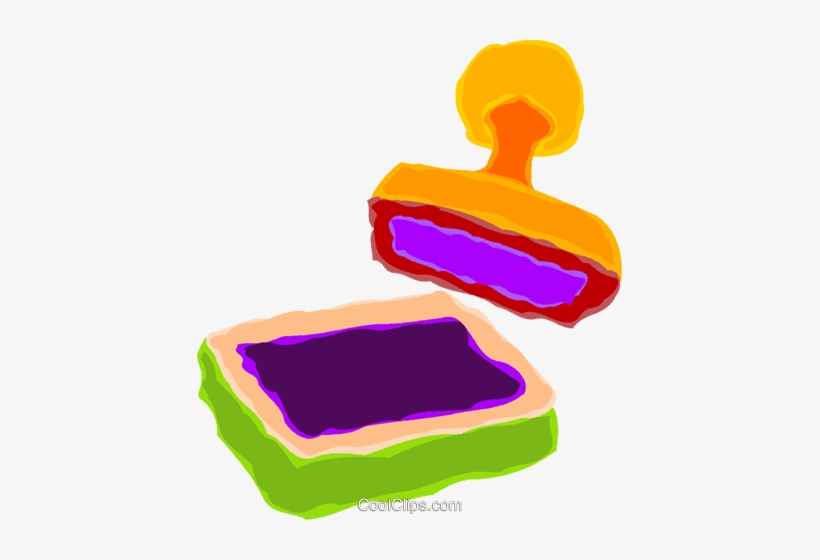 Ink Pad And Stamp - Stamp And Ink Clipart - Free Transparent PNG