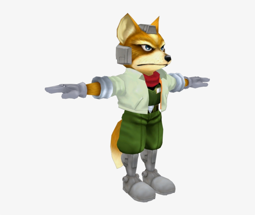 Download Zip Archive - Melee Fox T Pose, transparent png #2311428