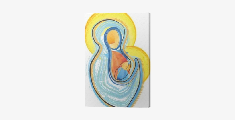 Christmas Nativity Scene Mother And Child, Mary With - Christ Child, transparent png #2311700
