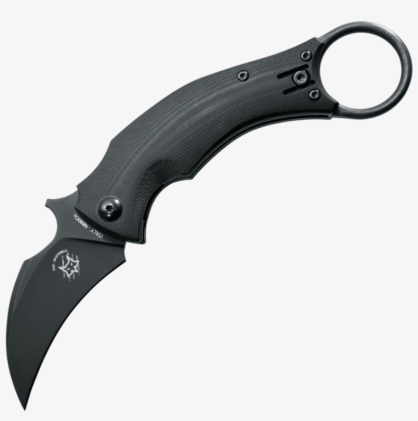 Fox Black Bird Fx591 - Fox Knives Black Bird, transparent png #2312094