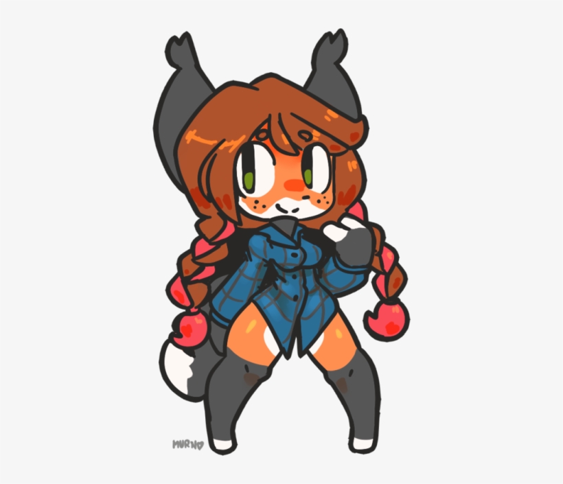 A Very Cute Flannel Fox Art Trade With @creativityfox166 - Drawing, transparent png #2312195