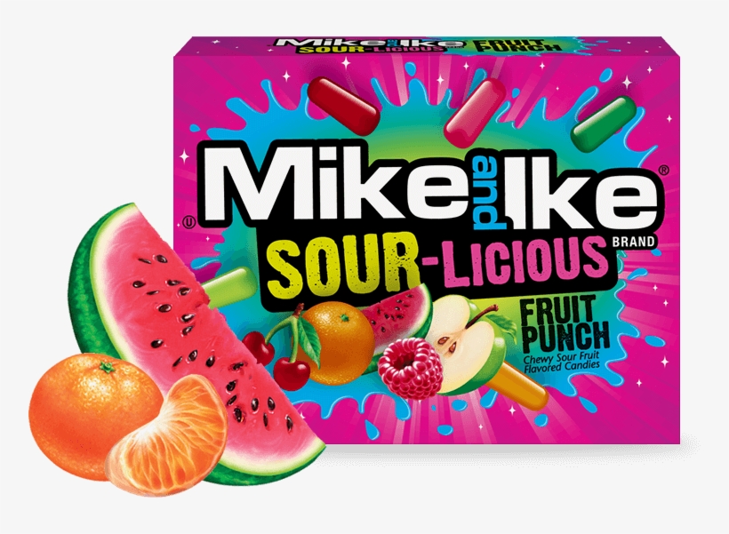 Sourfruitpunch - Mike And Ike Sourlicious Fruit Punch, transparent png #2312279