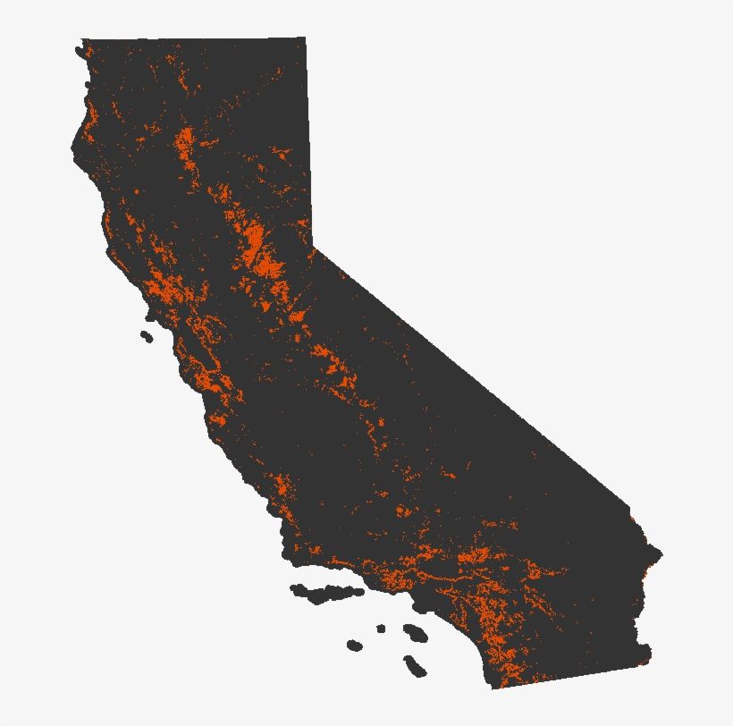 30% Of Californians Live In The Wildland-urban Interface - California Proposal To Split Into 3 States, transparent png #2312384