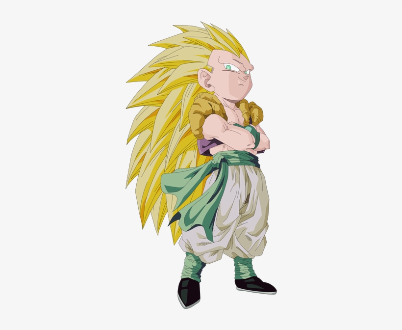 Gotenks Render Extraction Png By Tatty Bojangles-d57b6za - Almofada Dragon Ball Gotenks Super Saiyajin 3 45x45cm, transparent png #2312467