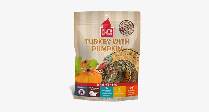 Plato Grain Free Real Strips Turkey With Pumpkin Dog - Plato Turkey With Pumpkin, transparent png #2312469