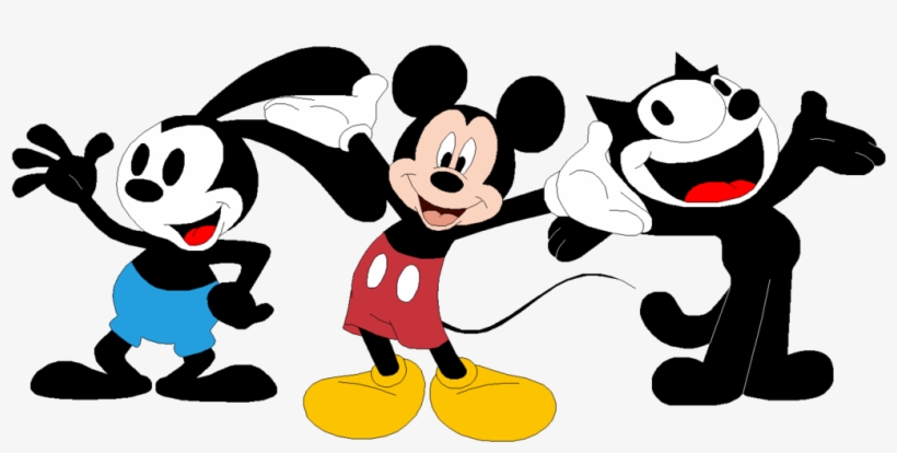 Oswald The Lucky Rabbit Mickey Mouse Bugs Bunny Felix - Felix The Cat And Mickey Mouse, transparent png #2312574