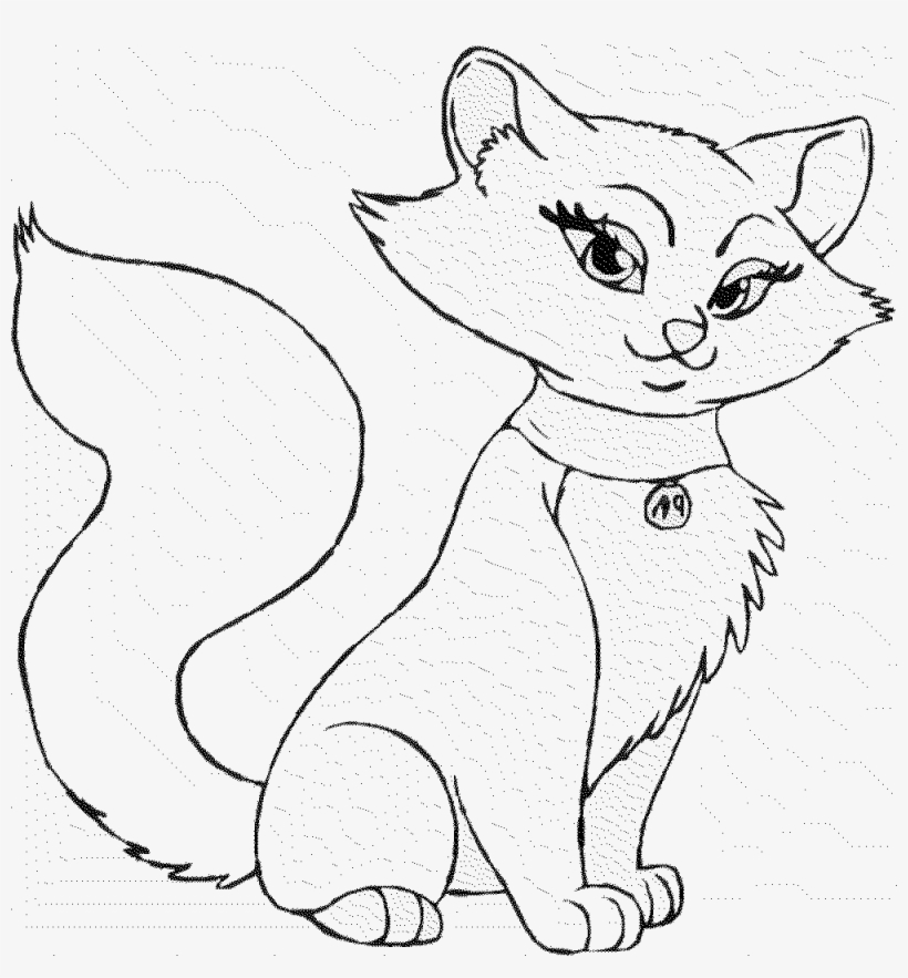 Free Printable Cat Coloring Pages - Cat Page Coloring Pages, transparent png #2313126