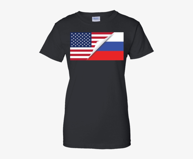 Russian Flag Shirt Russian American Flag - Adidas Red Bull T Shirt, transparent png #2313162