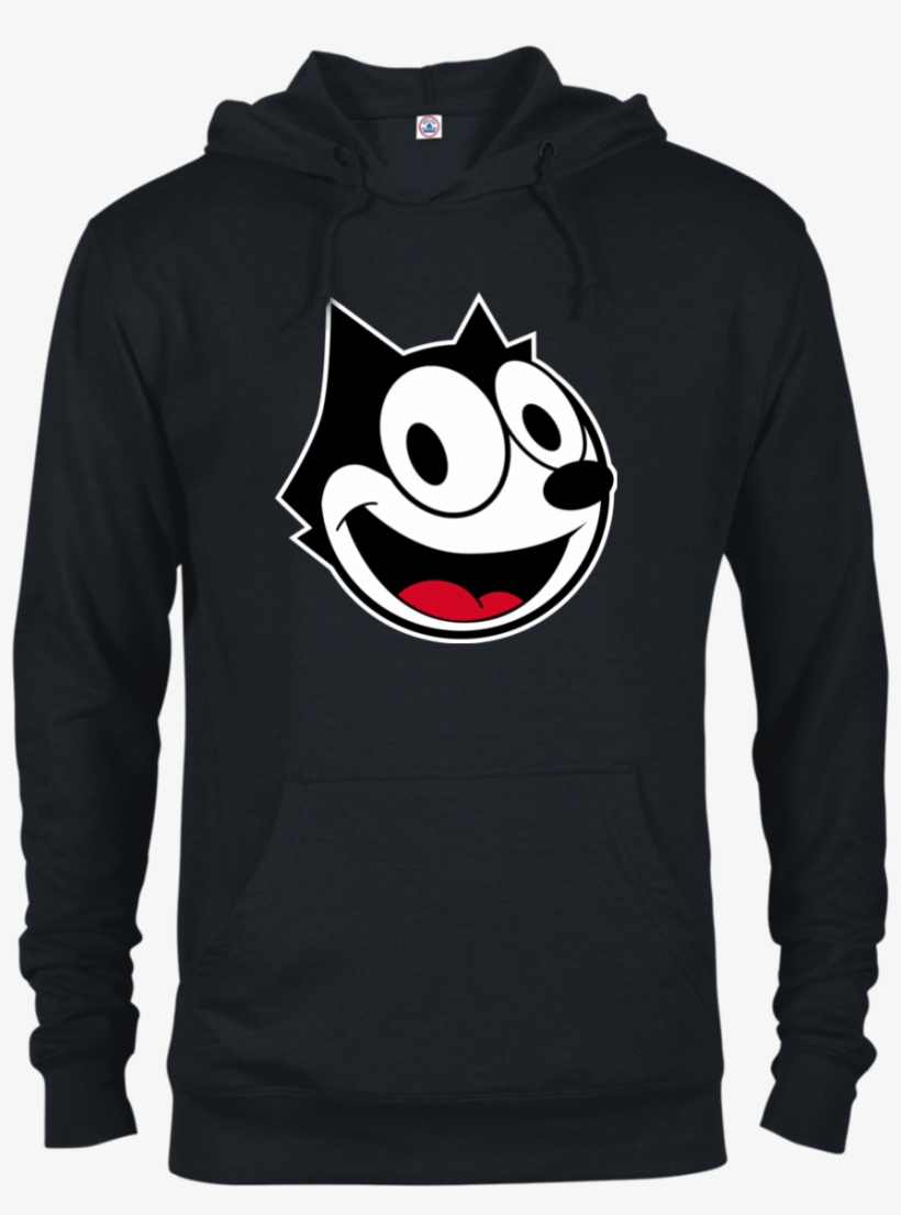 Cartoon Cat Felix Crazy Kat Funny Fun Happy - Got Apparel Adult Unisex French Terry Hoodie Halloween, transparent png #2313407
