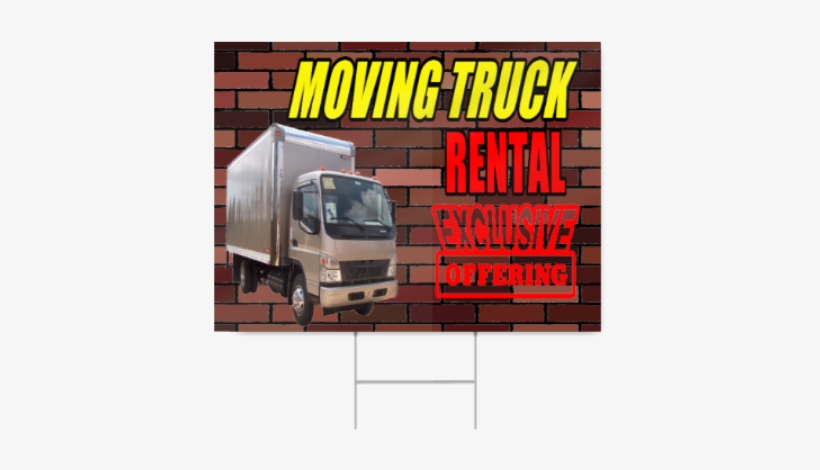 Moving Truck Rental Sign - Truck, transparent png #2314445