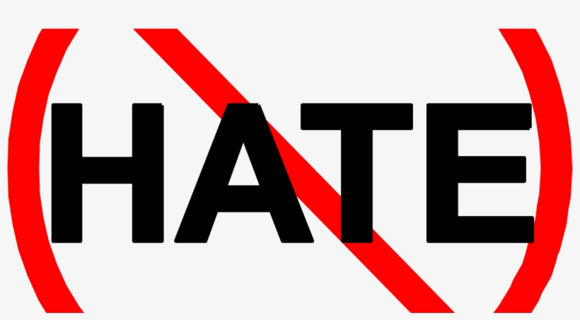 The Marketing Of Hate And The 1st Amendment - No Hate Speech Sign, transparent png #2315875