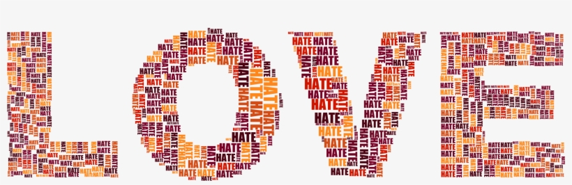 This Free Icons Png Design Of Love And Hate, transparent png #2315900