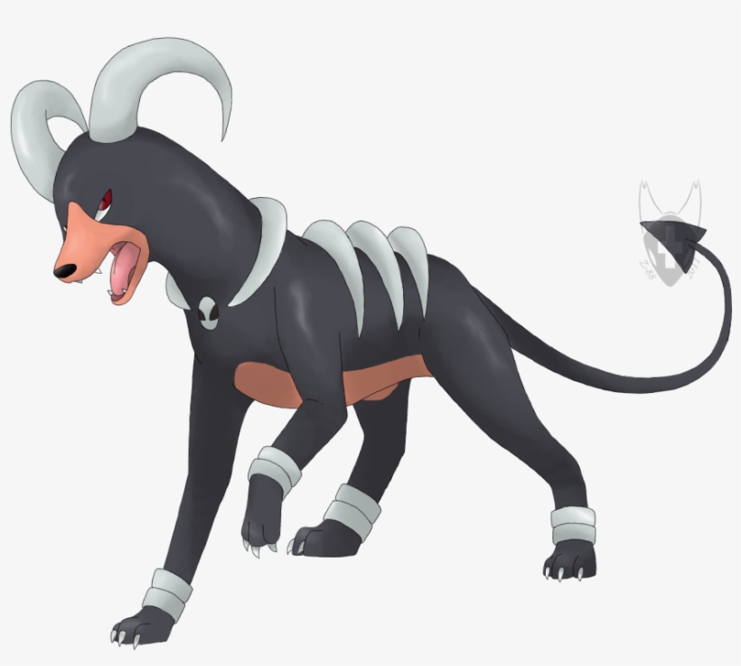 Houndoom By Z 88-d4bzno9 - Houndoom Deviantart Png, transparent png #2315923