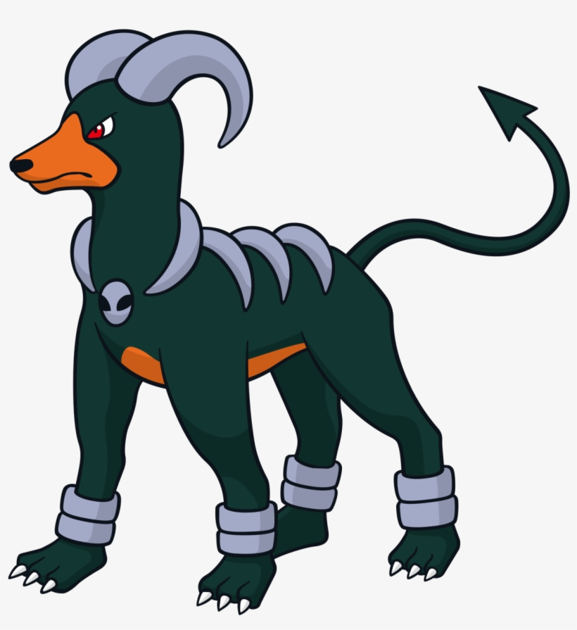 Global Link - Pokemon Shiny Houndoom Png, transparent png #2316253