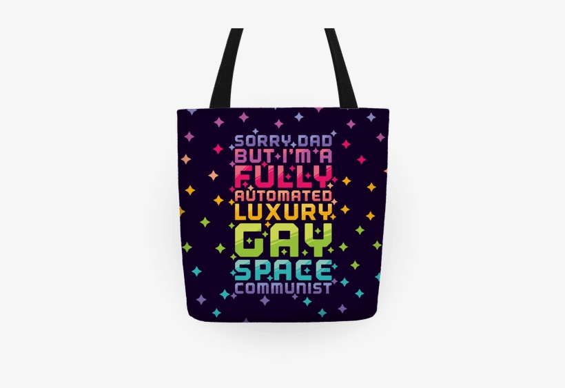Fully Automated Luxury Gay Space Communist Tote - Doctor Who Tardis Bag, transparent png #2316365