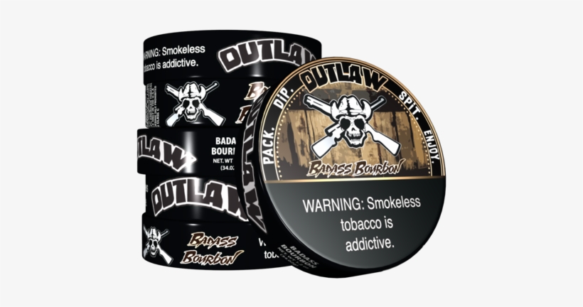 Outlaw Badass Bourbon Dip Tobacco - Outlaw Dip, transparent png #2316476