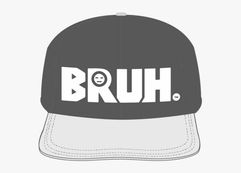 Bruh Grey Snapback-01, transparent png #2316616