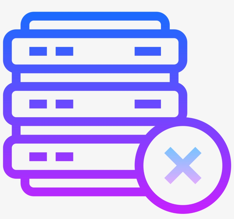 Delete Database Icon - Database - Free Transparent PNG Download - PNGkey