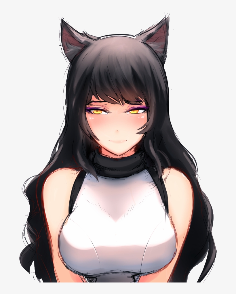 Bruh - - Rwby Blake Belladonna Cute, transparent png #2317149