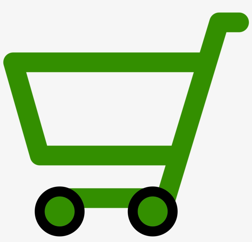 Open - Shopping Cart Icon Green, transparent png #2317204