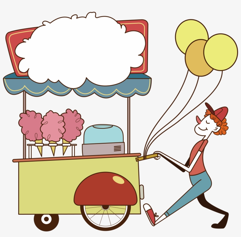 Banner Royalty Free Collection Of Free Cand Clipart - Dibujo De Vendedores Ambulantes, transparent png #2317236