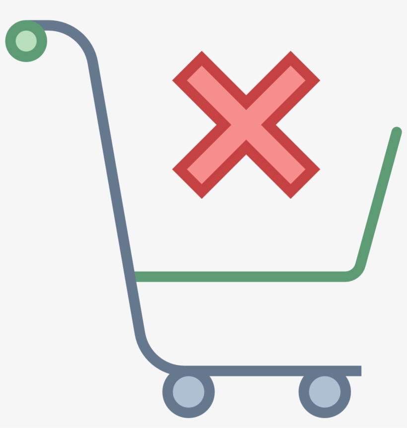 An Empty Shopping Cart Viewed From The Side - Buy Icon, transparent png #2317260