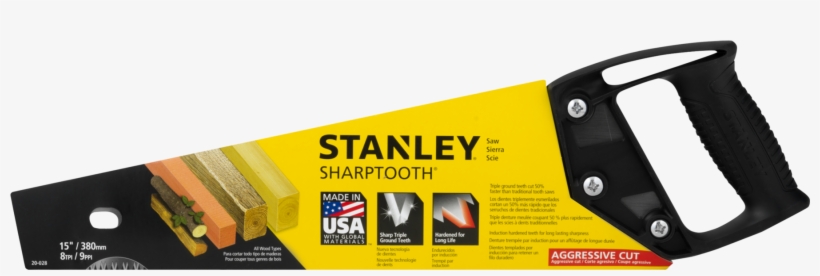 Stanley Sharp Tooth Saw, transparent png #2317307