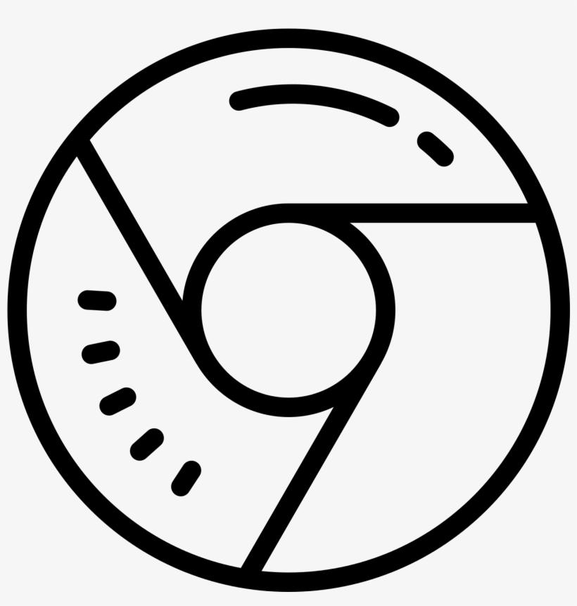 Free Chrome Ruler Icon - Chrome Black And White Icon, transparent png #2317907