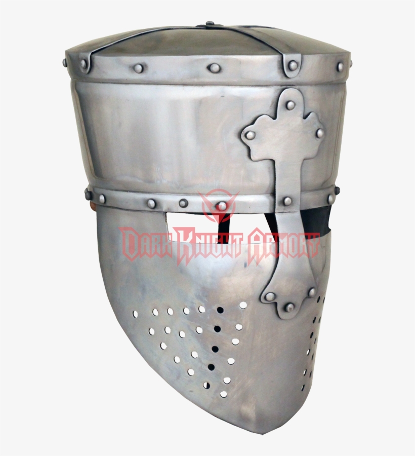 Templar Mask Great Helm - Medieval Knight Templar Helmet Armor Halloween Costume, transparent png #2318015