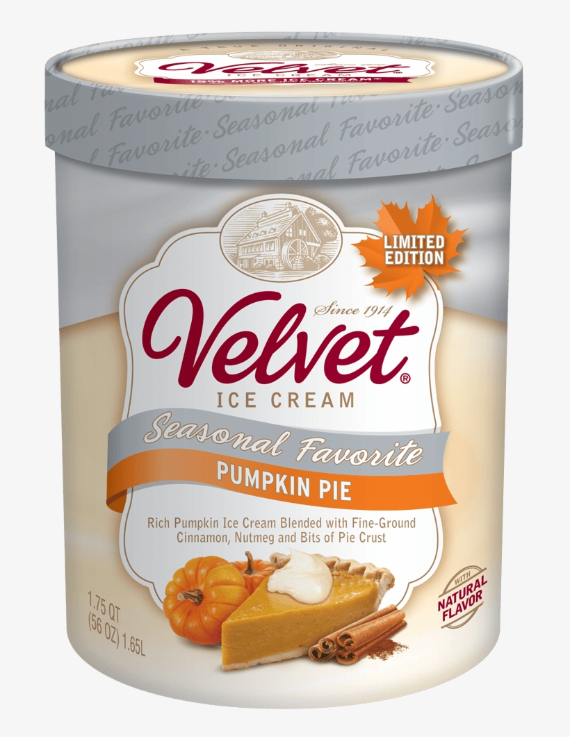 Seasonal Pumpkin Pie - Vanilla Velvet Ice Cream, transparent png #2318081
